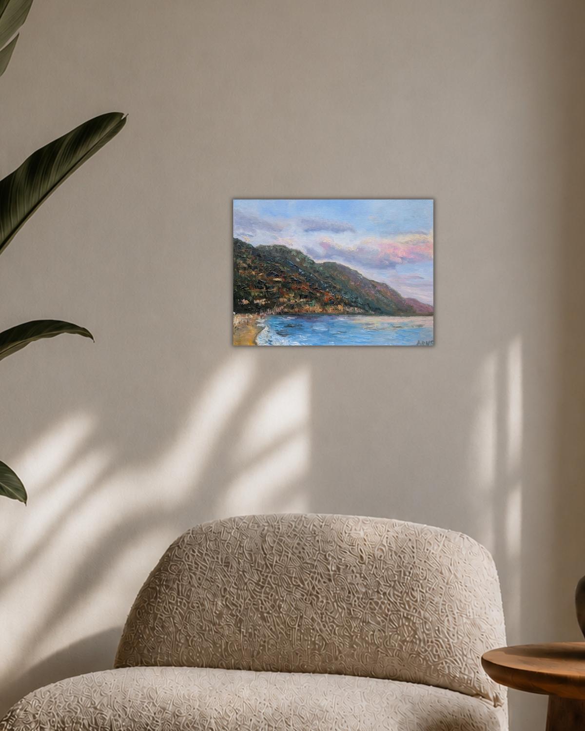 Beach at Ölüdeniz — shown in a living room setting