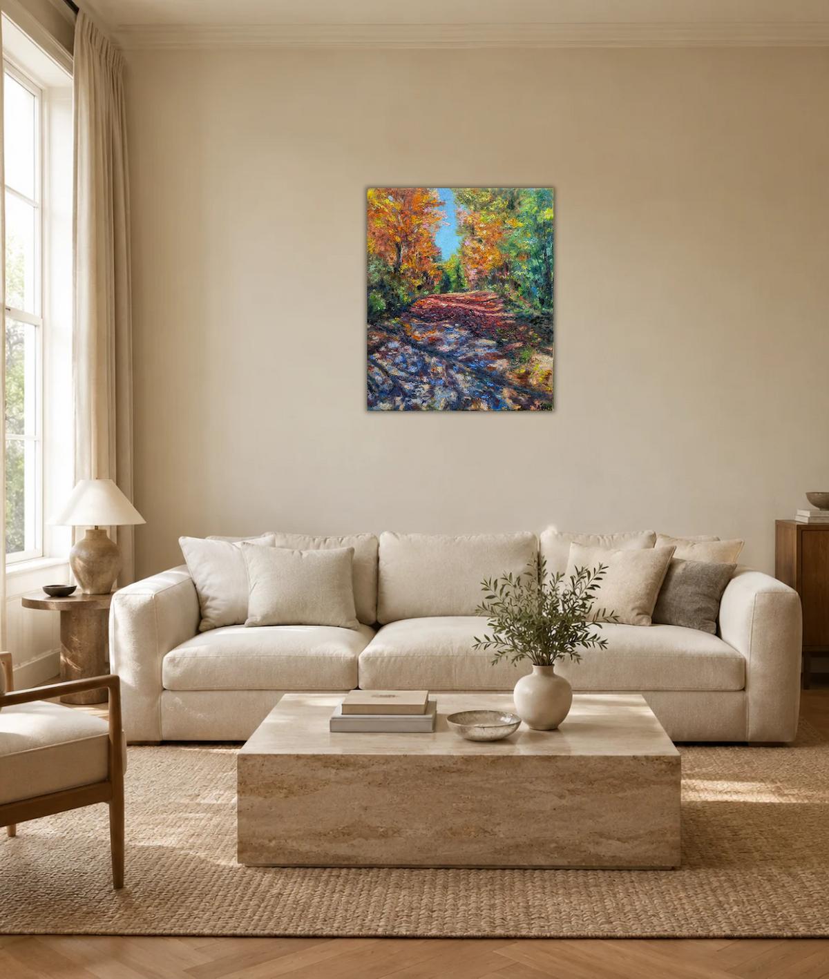 Forest Path in Ontario, Canada — shown in a living room setting
