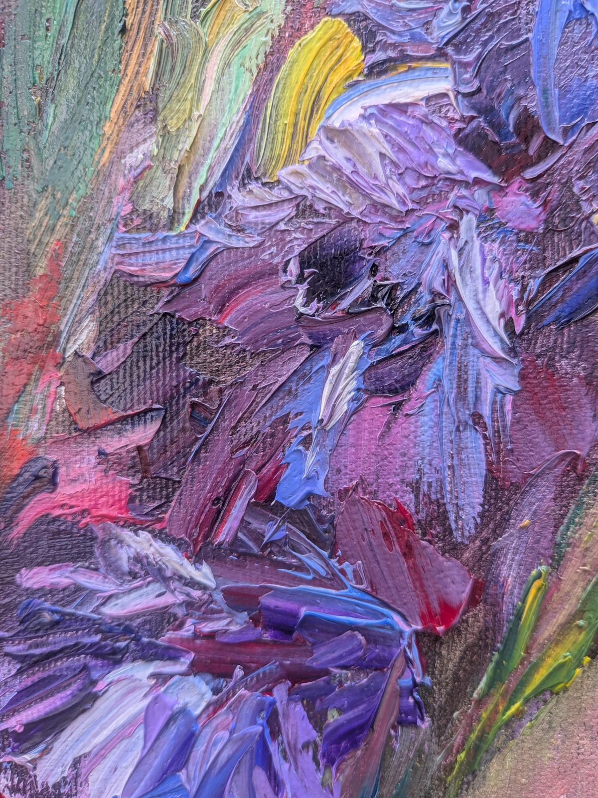 Gladiolas in Glass — detail view