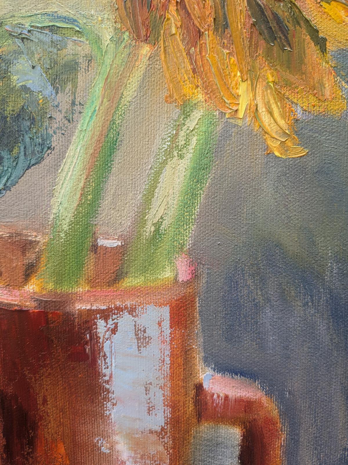 Golden Sunflowers — detail view