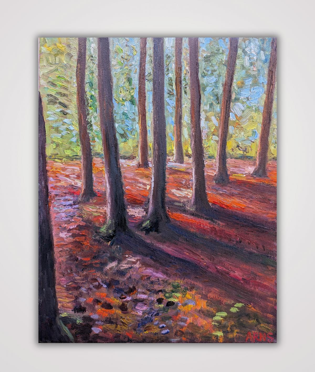 In the Forest — Original-Ölgemälde von Marina Arns, 45 × 35 cm