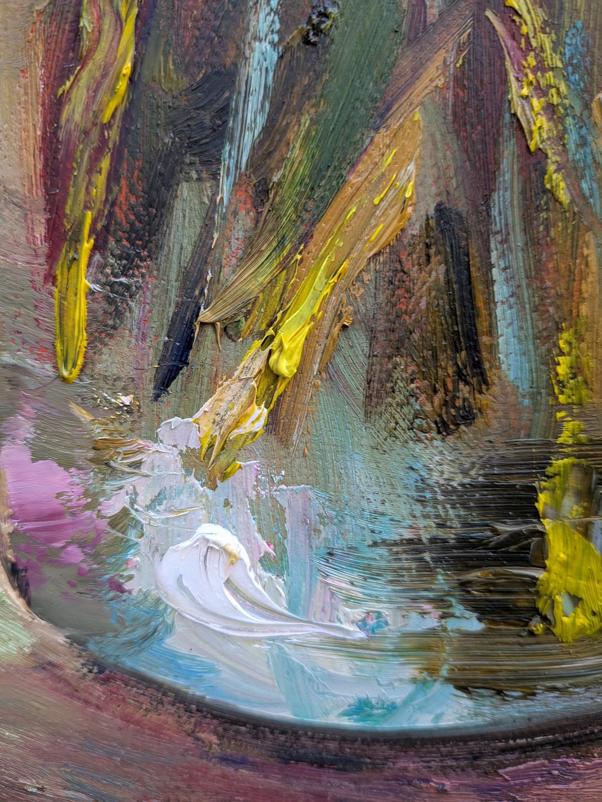 Peonies in a Glass Vase — Detailansicht