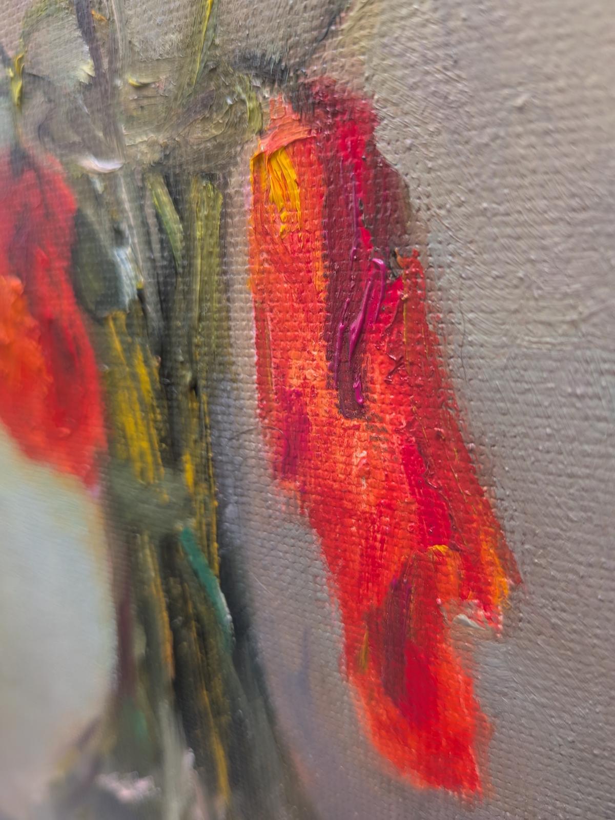Poppies in Glass — Detailansicht im Winkel