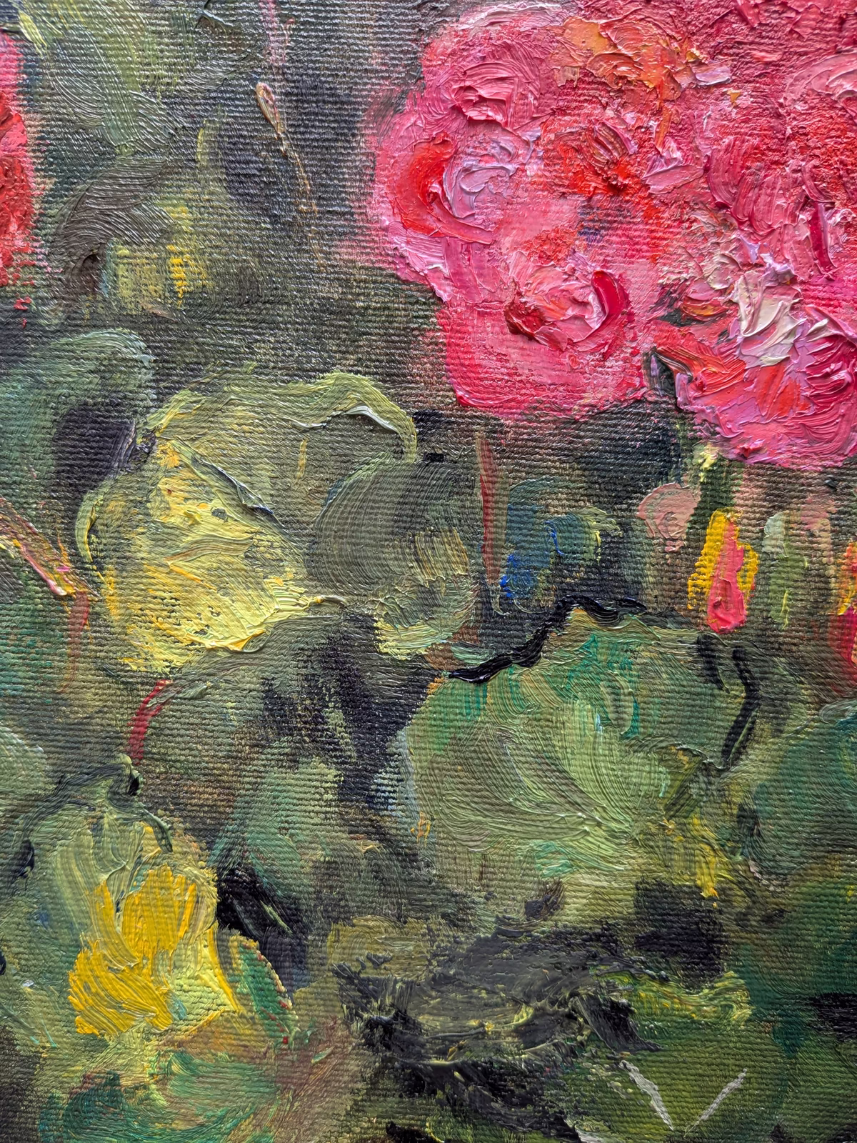 Red Geraniums — detail view